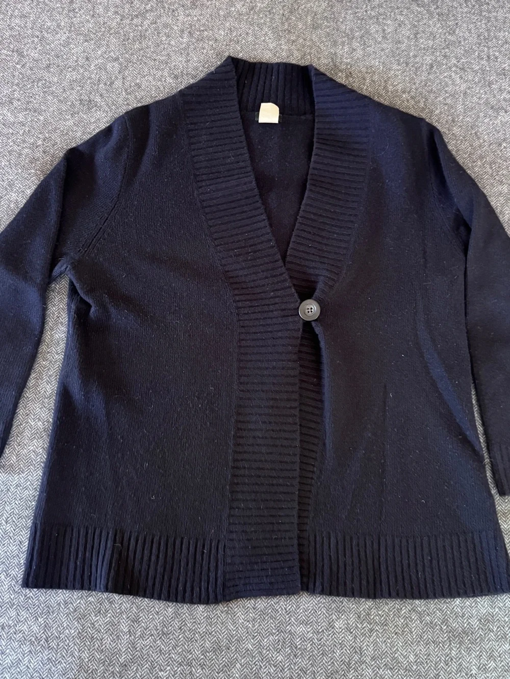 Jcrew Navy 3/4 sleeve cashmere blend Cardigan